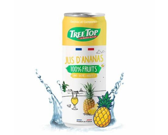 TREE TOP jus d'ananas 33cl SLEEK (x24)